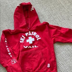 Ski Patrol Vail Kids Red Hoodie